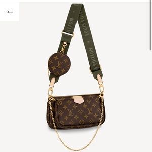 Louie Vuitton Multi Pochette Accessories Khaki